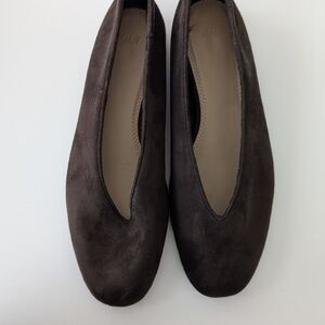 H&M Chocolate Brown Suede Flats